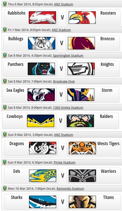 20140305 - Programme NRL round 1