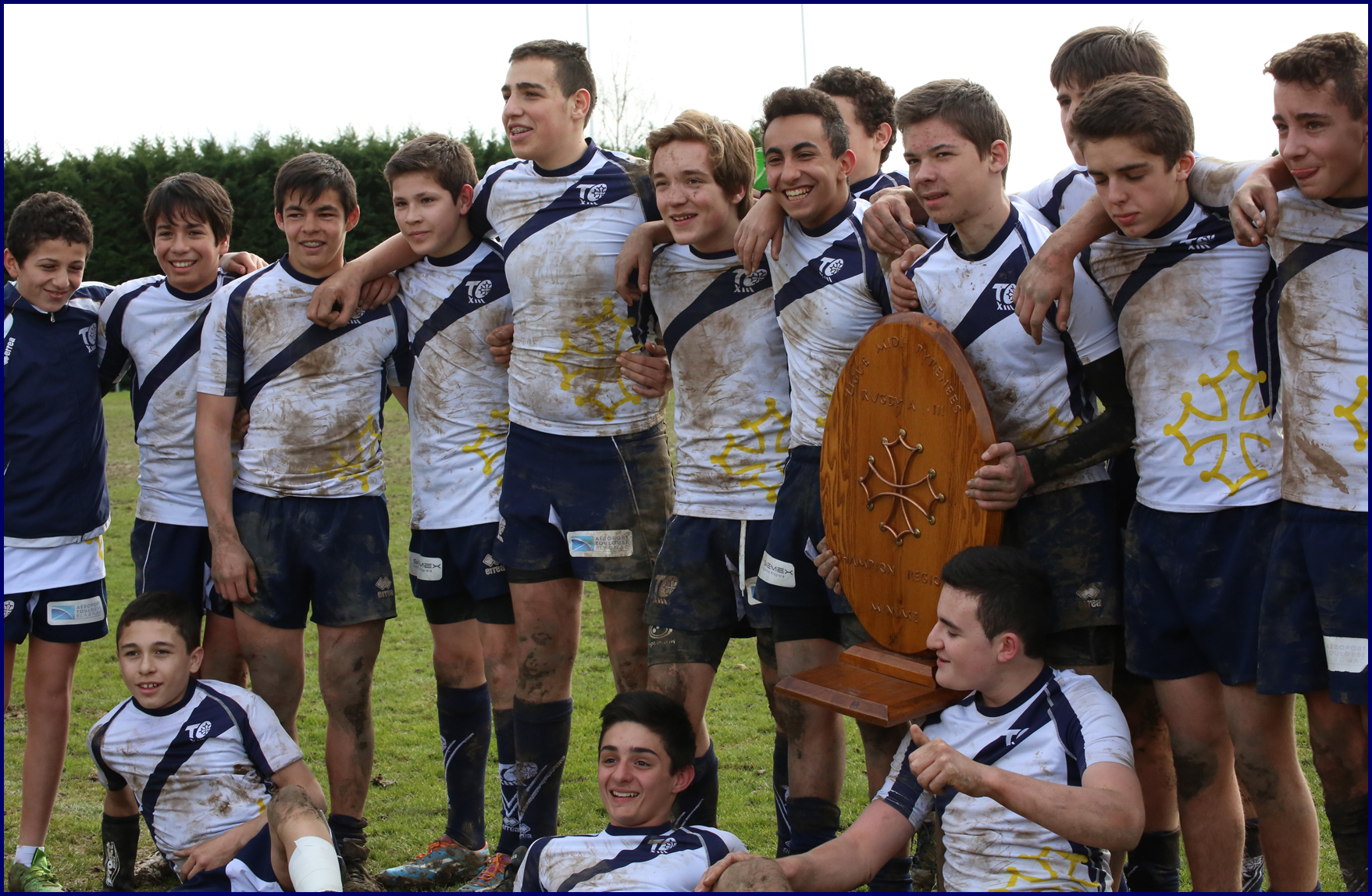 Maillot de rugby du Stade Rochelais Porté En Match