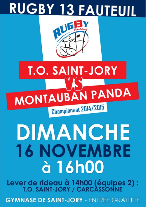 Affiche Toros-Pandas 16.11.2014