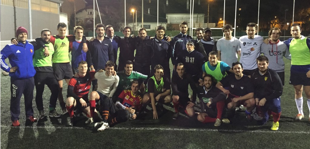 Entraîneurs et joueurs réunis - Crédit TO XIII