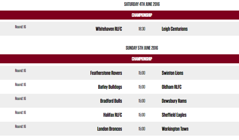 Round 16 - Championship