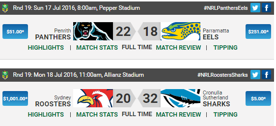 Round 19 - NRL -