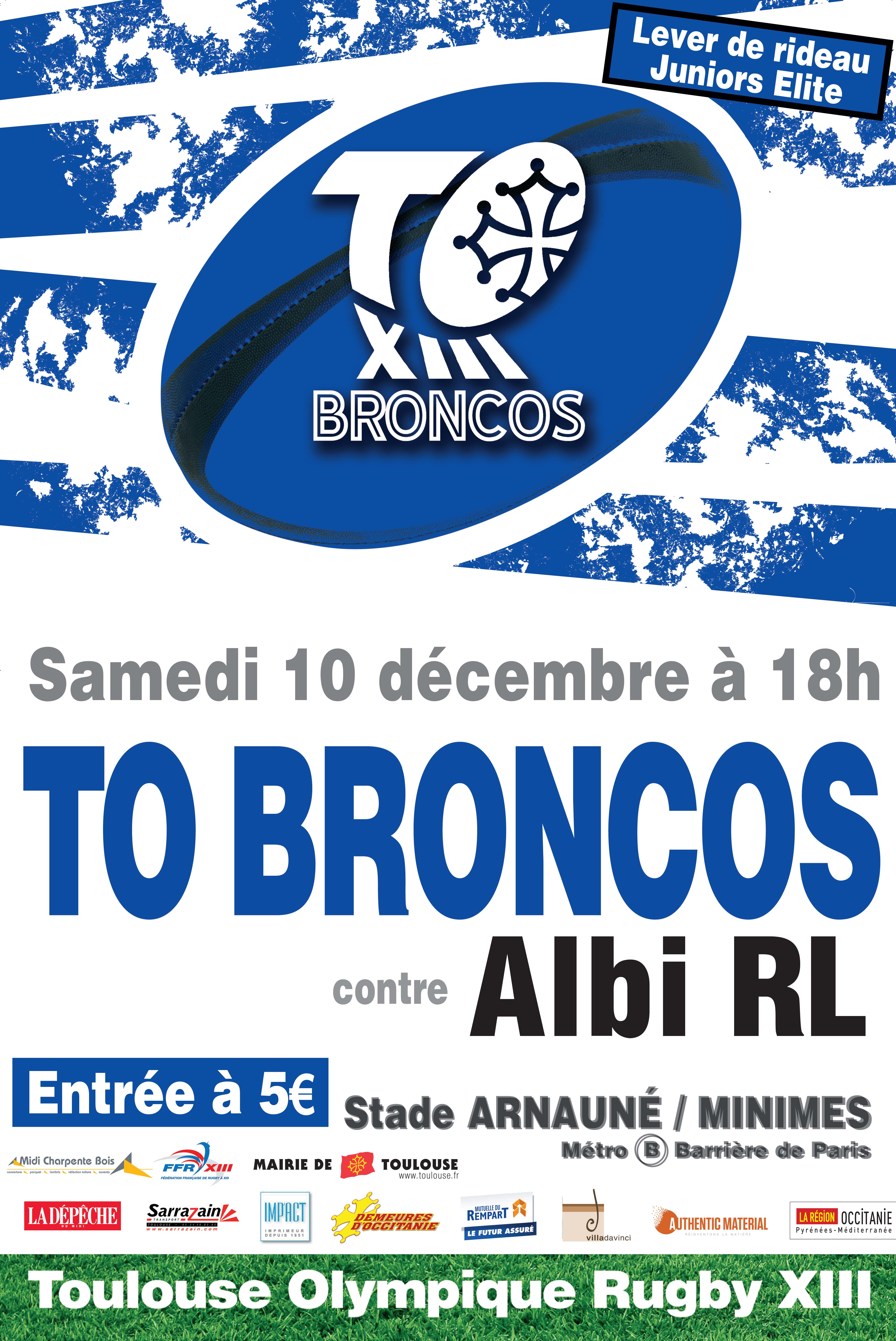 Affiche A3 TO Broncos 2016-2017