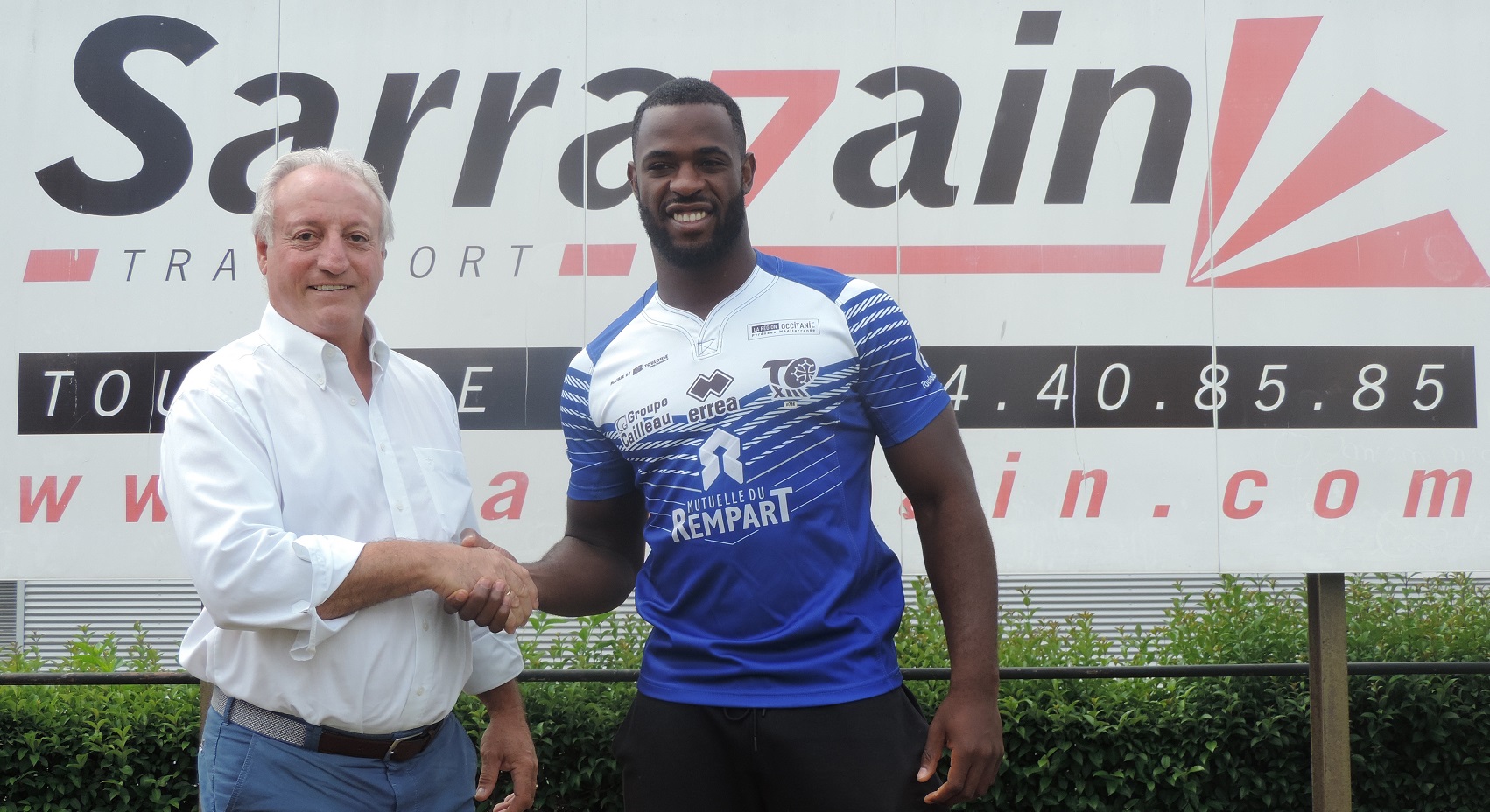 Levy NZOUNGOU et le Président SARRAZAIN © TO XIII