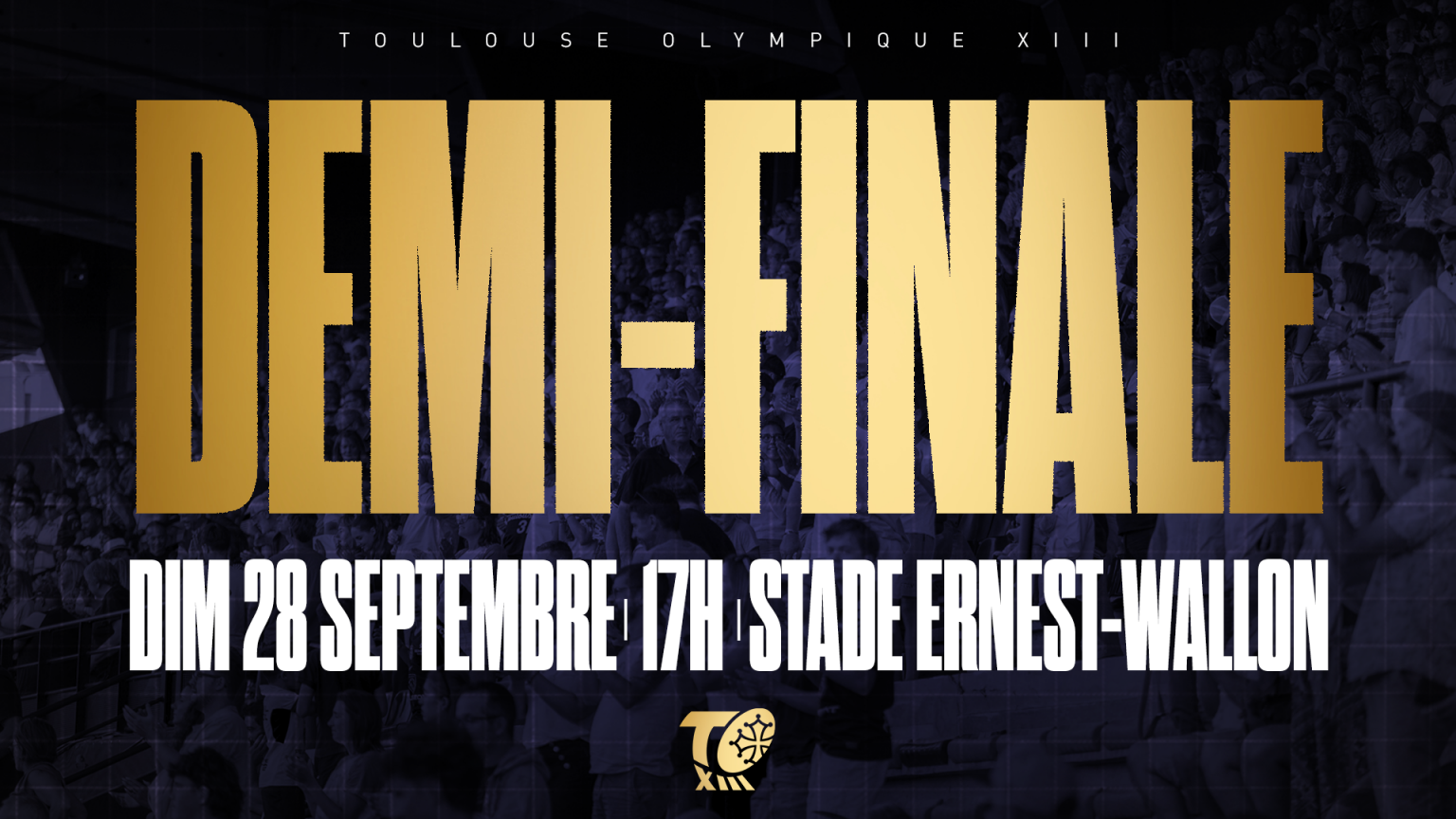 Une nouvelle demi-finale à domicile pour le Toulouse Olympique dimanche 28 septembre à 17h au Stade Ernest-Wallon