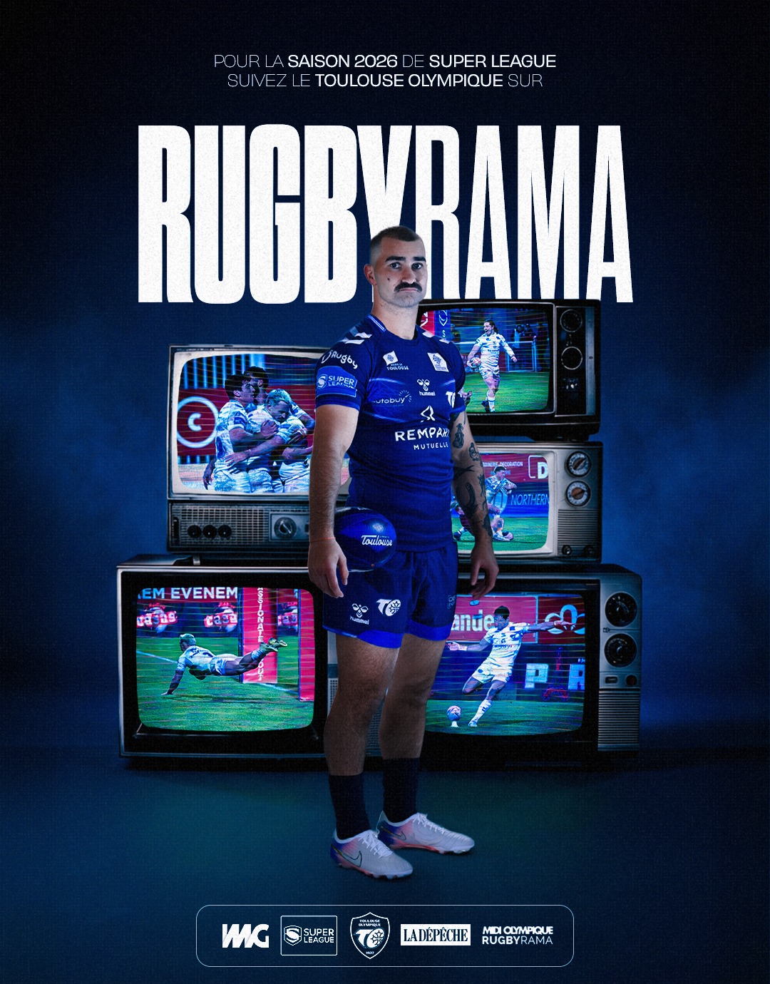 Le Groupe La Dépêche diffusera tous les matchs du Toulouse Olympique et des Dragons Catalans en Super League via Rugbyrama