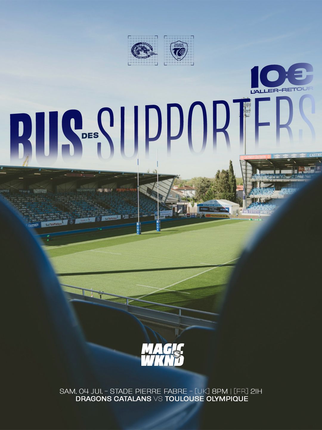 Un bus des supporters pour le French Magic